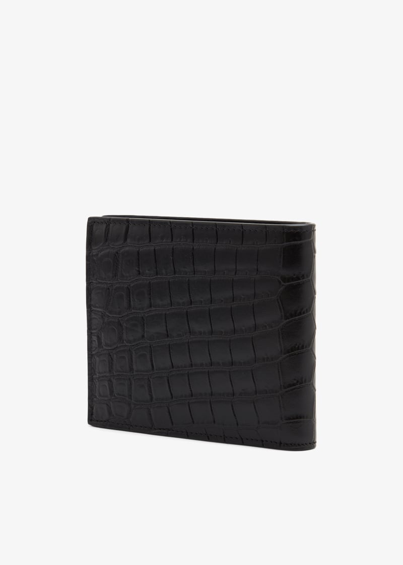 Carteira de pele croco SL